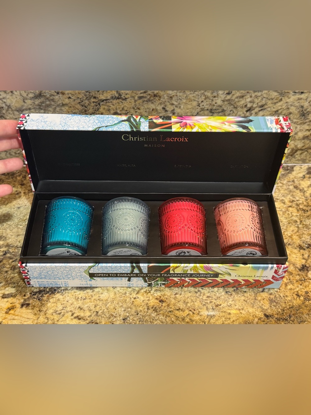 New Christian Lacroix Votive Candles gift box set elegant home decor designer